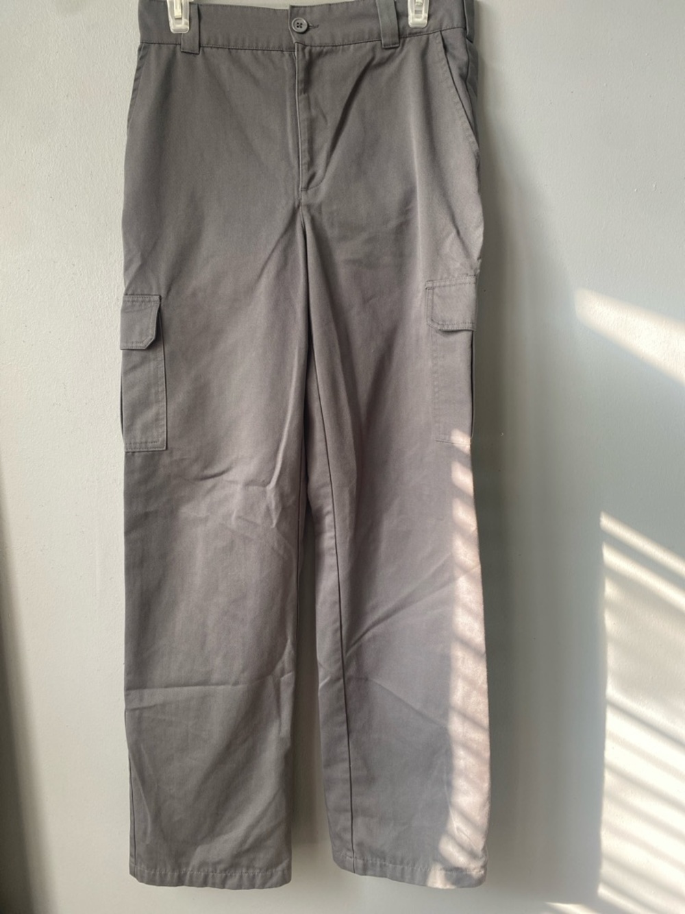 Gray Cargo Pants Classic Utility Style